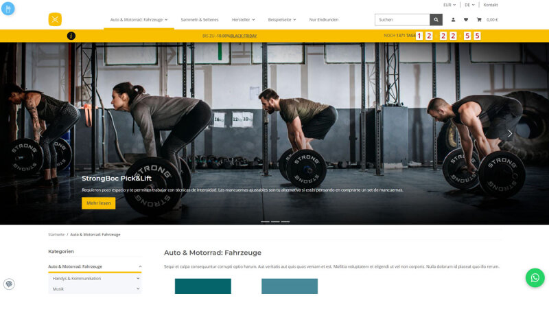 Hero Slider und Produktfotos: Responsive, LazyLoad und mit Portlet (OPC)