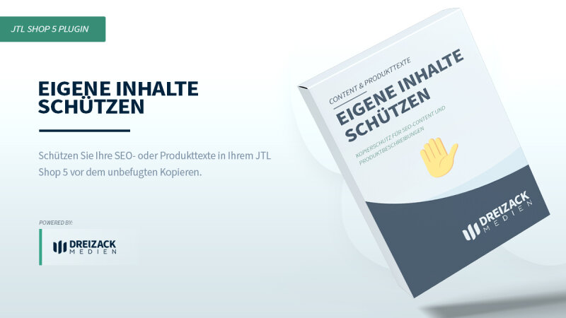Copy Stop - Schützen Sie Ihre SEO- oder Produkttexte von DREIZACK Medien