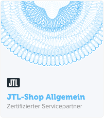 Zertifikat JTL-Shop Vertikal