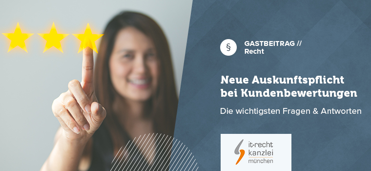 Omnibusrichtlinie: Informationspflicht über die Echtheit von Kundenbewertungen Blog