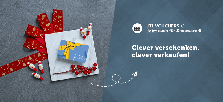 Clevere Loesung zu Weihnachten! Gutscheine verschenken mit JTL-Vouchers.
