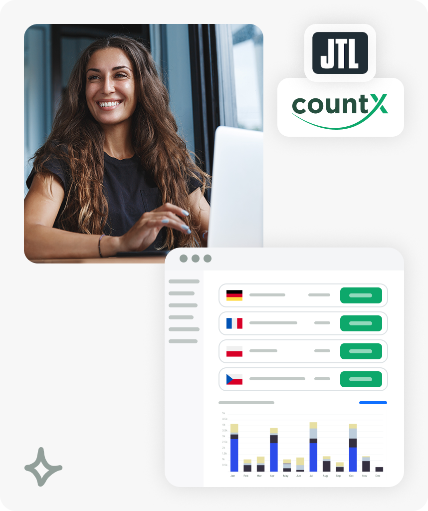 Händler managt seine Umsatzsteuer in ganz Europa mit den Softwarelösungen von JTL und countX